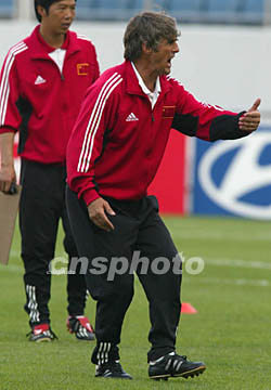 图:米卢带中国队训练