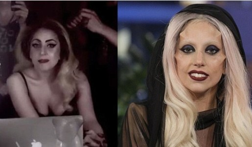 Lady Gaga�ڻ�ױ���ڣ�����û�С��ǡ�����ͼ�������������ϳ����ǡ�����������