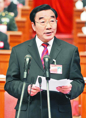 省委书记、省人大常委会主任张庆黎作重要讲话。 本报记者摄 省委书记、省人大常委会主任张庆黎作重要讲话。 本报记者摄