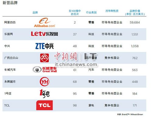 乐视网首登中国品牌百强榜 排名互联网公司第