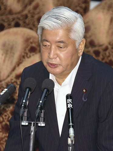 日本防卫大臣中谷元。