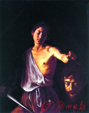 卡拉瓦乔 　　《提着歌利亚头的大卫》　　（布面油画
