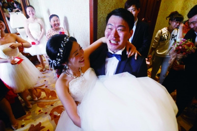 资料图：张昊大婚场面。图片来源：法制晚报。杨阳摄。