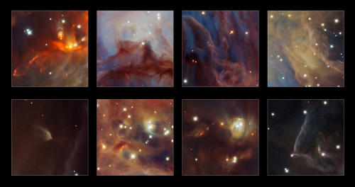 图片中的一些精彩部分。（图片来源：ESO/H. Drass et al.）
