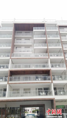 记者入住的公寓楼。中新网记者 卢岩 摄 记者入住的公寓楼。中新网记者 卢岩 摄