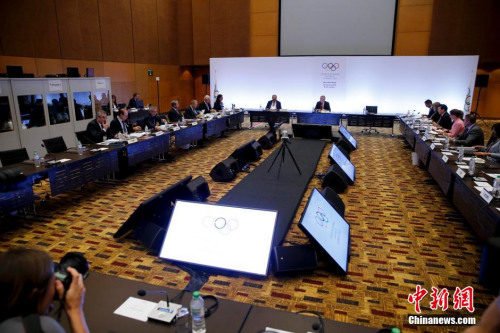 资料图：2015国际奥委会执行委员会议现场。 中新社发 杜洋 摄