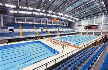 天津奥林匹克跳水游泳馆为迎接东亚运动会做好