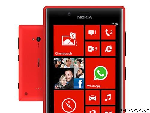 诺基亚Lumia 720 3G手机(黑色)WCDMA/GSM联通裸机版手机 