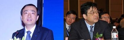 左：宏源证券副董事长、总经理胡强 右：宏源证券副总经理周栋