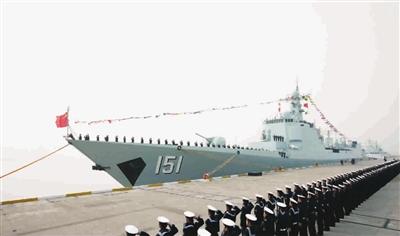 郑州舰入列东海舰队 将强化区域防空作战力(图