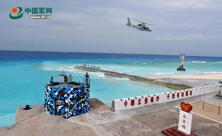 日媒:中国南海岛礁建3条3千米跑道 将再建工事