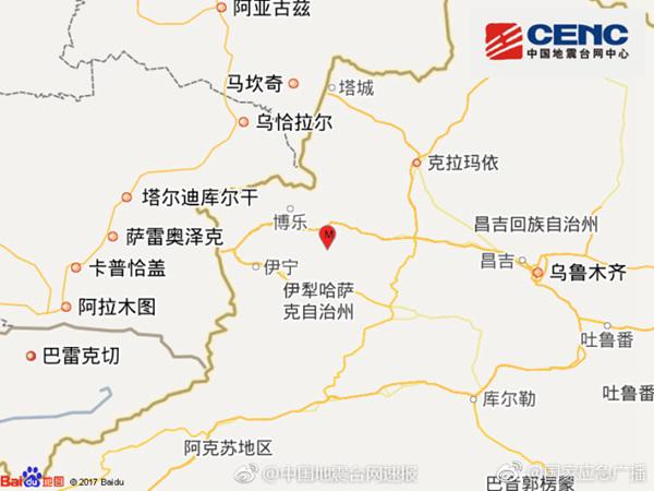 新疆精河县发生6.1级地震 今明天当地天气炎热