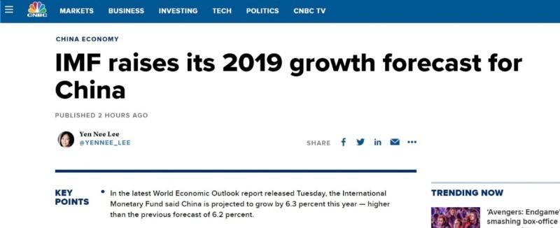 多家国际投行调高中国增长预期 美媒：投资中国的春天来了