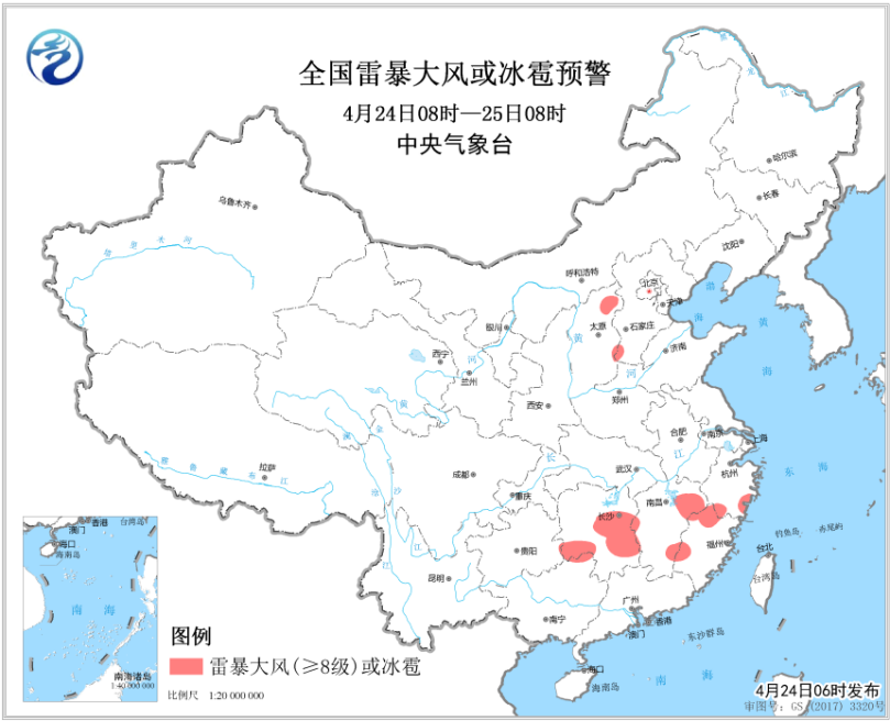 江南华南等地有强降雨和强对流 冷空气影响北方地区