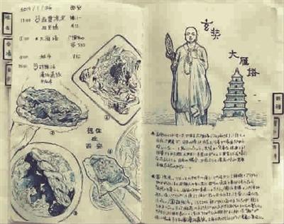 日本女生手绘日记：丝路独行，比风景更美的是人心