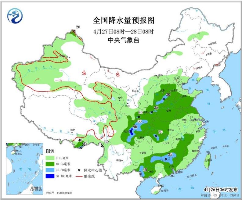 中东部地区将有较强降雨过程 京津冀现小到中雨