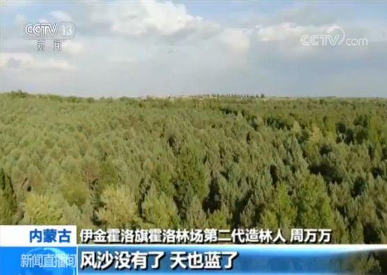 内蒙古：沙窝变绿海 三代人植树60载