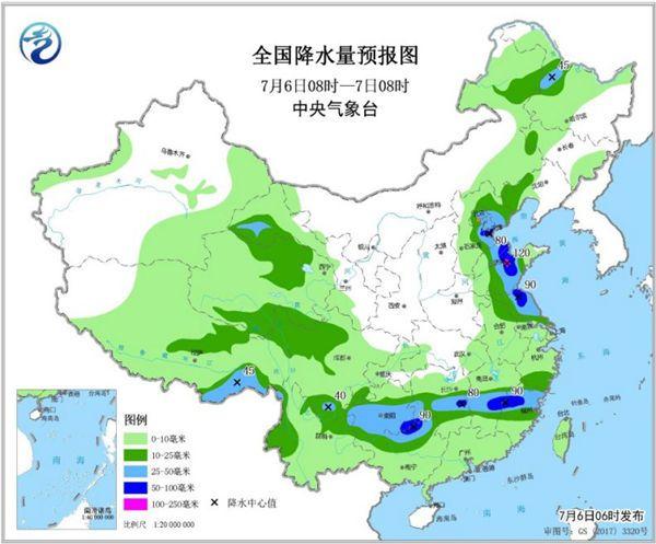 东北华北警惕强对流 南方局地或有特大暴雨