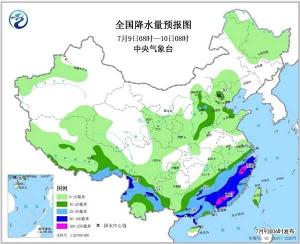 广东福建加入强降雨“战队” 全国8省区有暴雨大暴雨