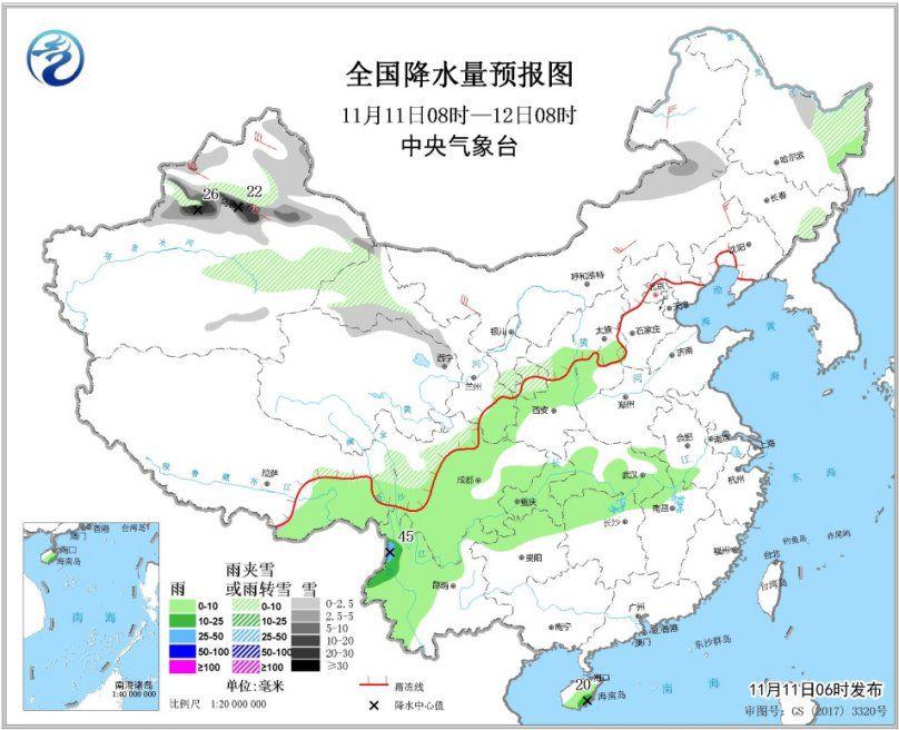 强冷空气将影响中国大部分地区 北方和中东部地区有大风降温和雨雪天气