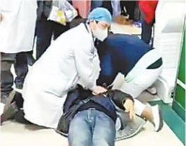 男子看病时突然晕倒心跳呼吸骤停 医护人员3分钟救回