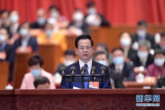 刘家强委员代表民革中央发言：始终同中国共产党想在一起站在一起干在一起