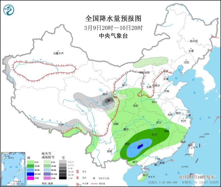 中东部地区先后有弱降水 京津冀等地有霾天气
