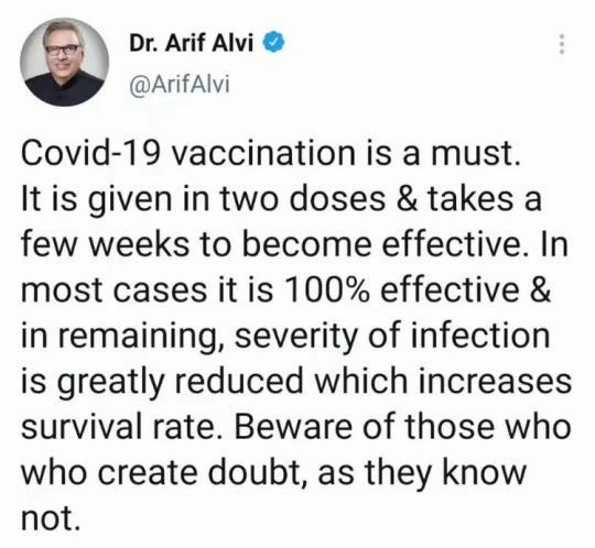 巴基斯坦总统：接种新冠疫苗非常必要