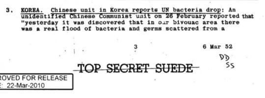 全球连线 | 专家：美国中情局文件证实美在朝鲜战争中使用生物武器