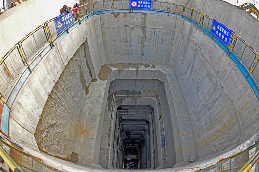 武汉地铁最深坑达48米 创国内市政工程之最(图