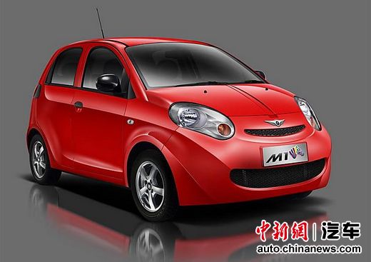 奇瑞首款高速纯电动汽车瑞麒m1-ev在深圳举行