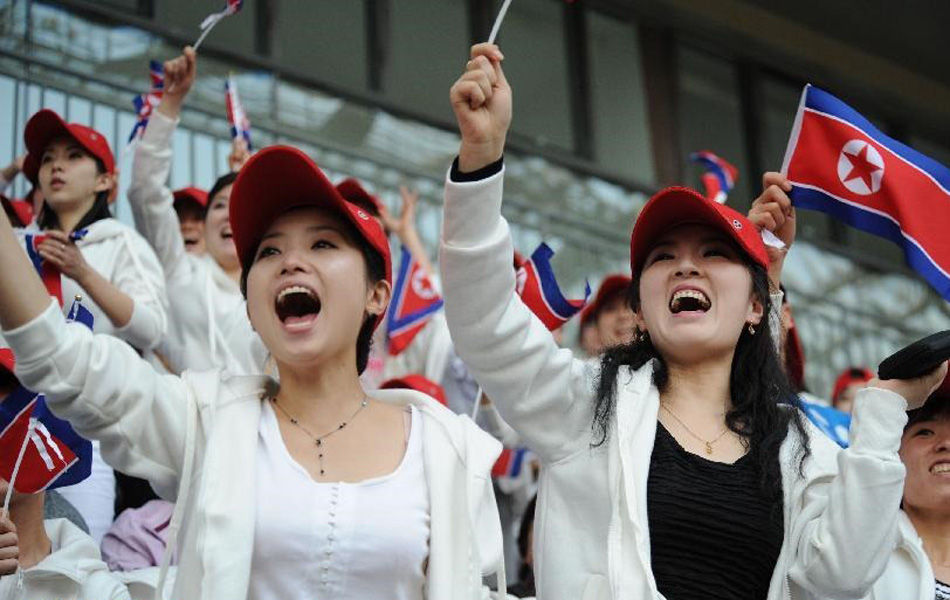 朝鲜美女啦啦队