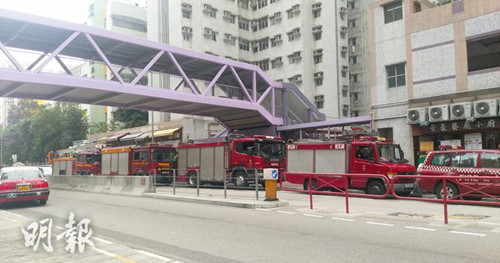 香港大角嘴多处出现不明气味 两校28名学生不适送院