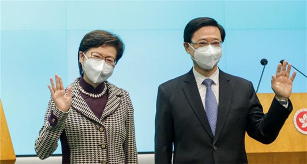 林郑月娥与李家超讨论交接 预祝带领香港再创高峰
