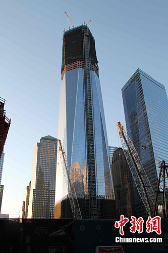 世贸中心一号楼建到100层将成为纽约最高建筑