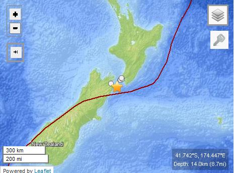 新西兰地震没有引发大规模破坏性海啸危险(图