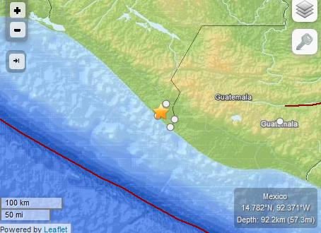 墨西哥危地马拉交界发生6.9级地震两国3人死亡