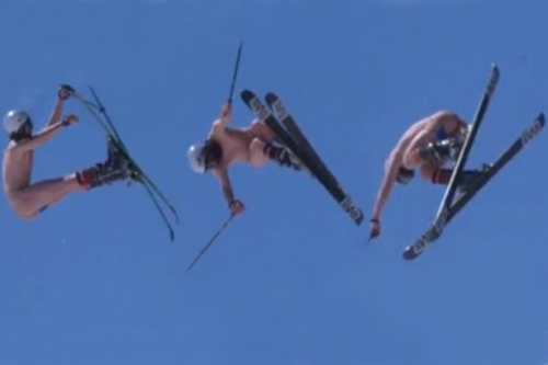 澳滑雪运动员齐上阵裸滑 争夺4万元大奖(图)
