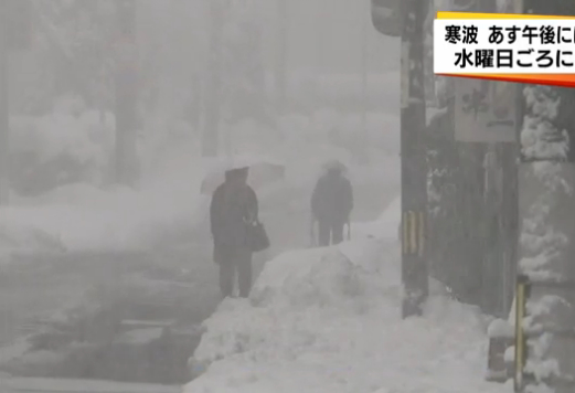 日本众院选举日遭遇大雪 新干线停运6小时(图)