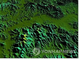 韩国首次向公众公开朝鲜半岛全境三维地形图(图)