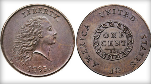 美国1792年1美分样品硬币拍出260万美元