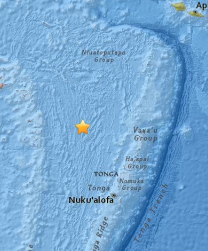斐济附近海域发生5.0级地震 暂无海啸预警