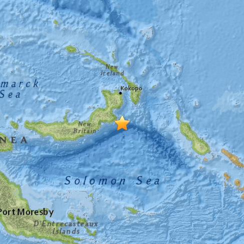 巴布亚新几内亚发生5.2级地震震源深度48.7公里