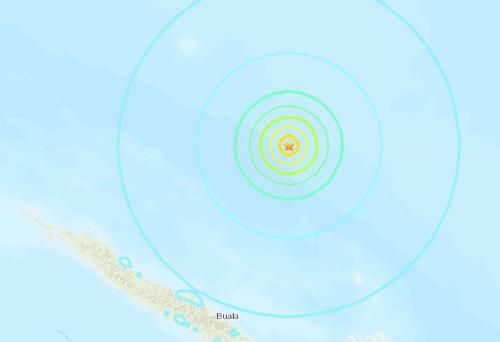 所罗门群岛附近发生6.1级地震震源深度10公里