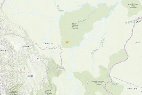 秘鲁北部地区发生7.5级地震震源深度105公里