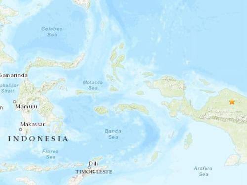 印尼巴布亚省发生4.9级地震震源深度10千米