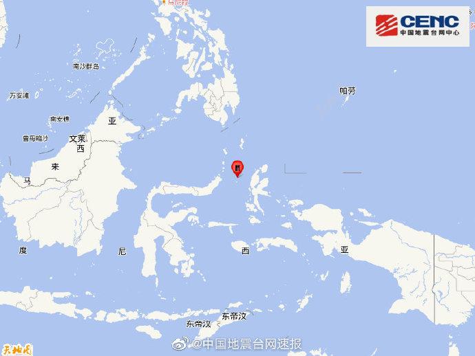 印尼马鲁古海北部发生7.2级地震震源深度50千米