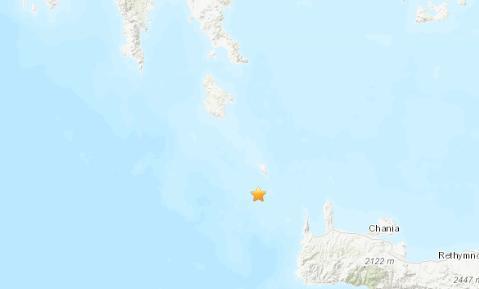 希腊附近海域发生6.0级地震震源深度71.8公里