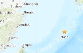 日本冲绳县附近海域发生5.1级地震震源深度40.7千米