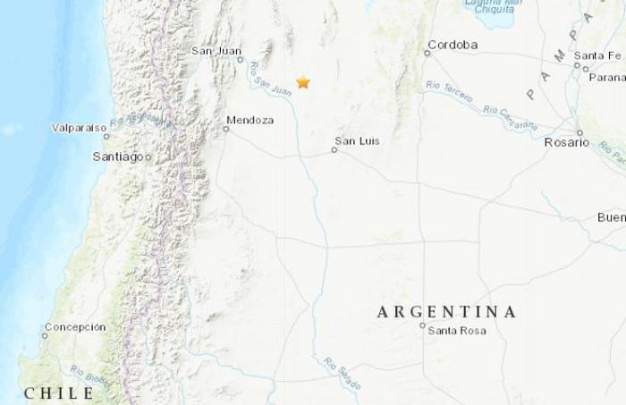 阿根廷发生5.2级地震震源深度124.1公里